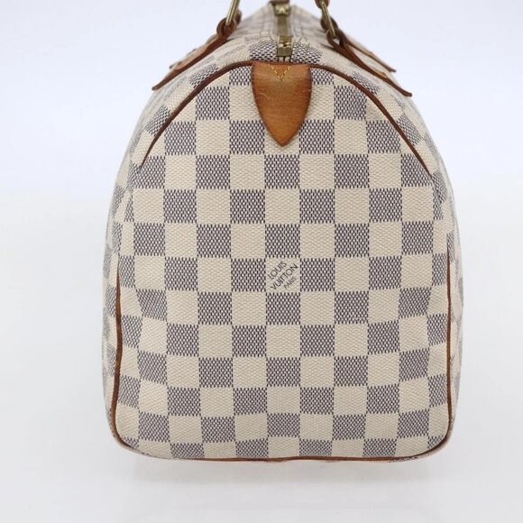 LOUIS VUITTON Damier Azur Speedy 30 Hand Bag N41533 LV Auth 147935 - Picture 6 of 16